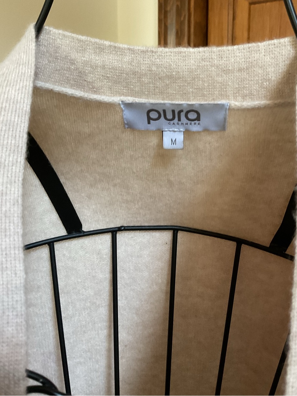 Pura Open-Front Longline Women’s Cashmere cardigan - Picture 3 of 8